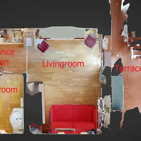 Au Dernier Etage Avec Terrasse, Parking Prive, Clim, Et Wifi - Centre Et A Proximite - Fr-1-196-234 Μεντόν